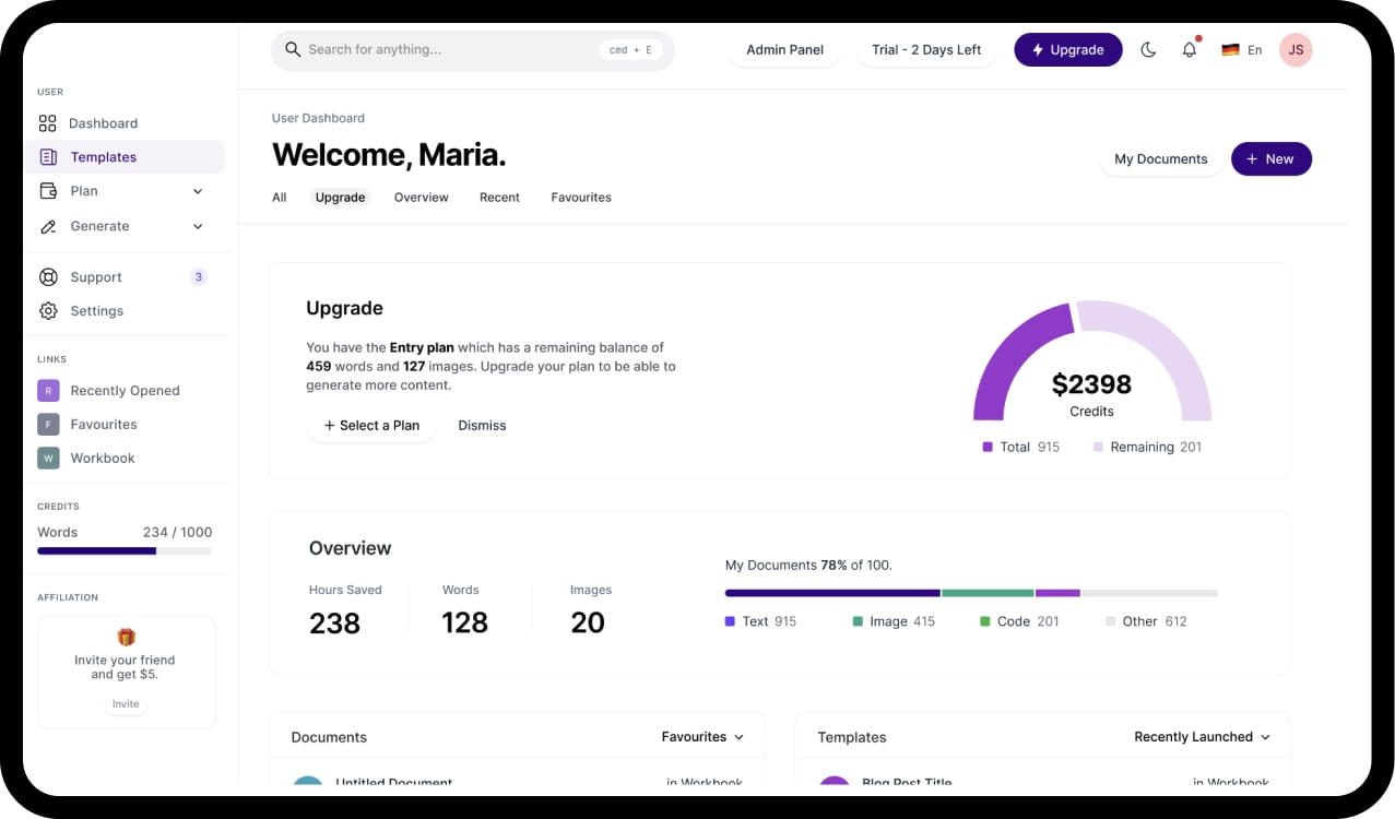 Zeibra Logic Dashboard Mockup
